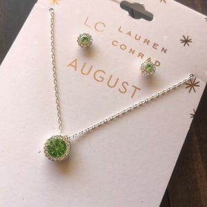 NWT Lauren Conrad August necklace and earrings